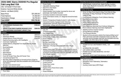 2026 GMC Sierra 3500 HD Pro