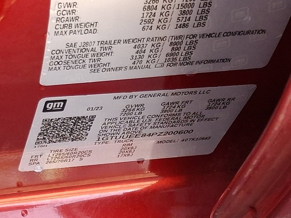 2023 GMC Sierra 1500 AT4