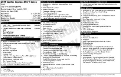 2024 Cadillac Escalade ESV V-Series