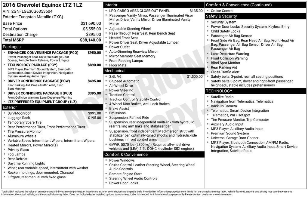 2016 Chevrolet Equinox LTZ