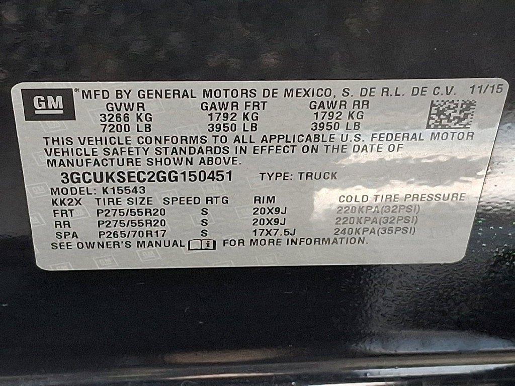 2016 Chevrolet Silverado 1500 LTZ