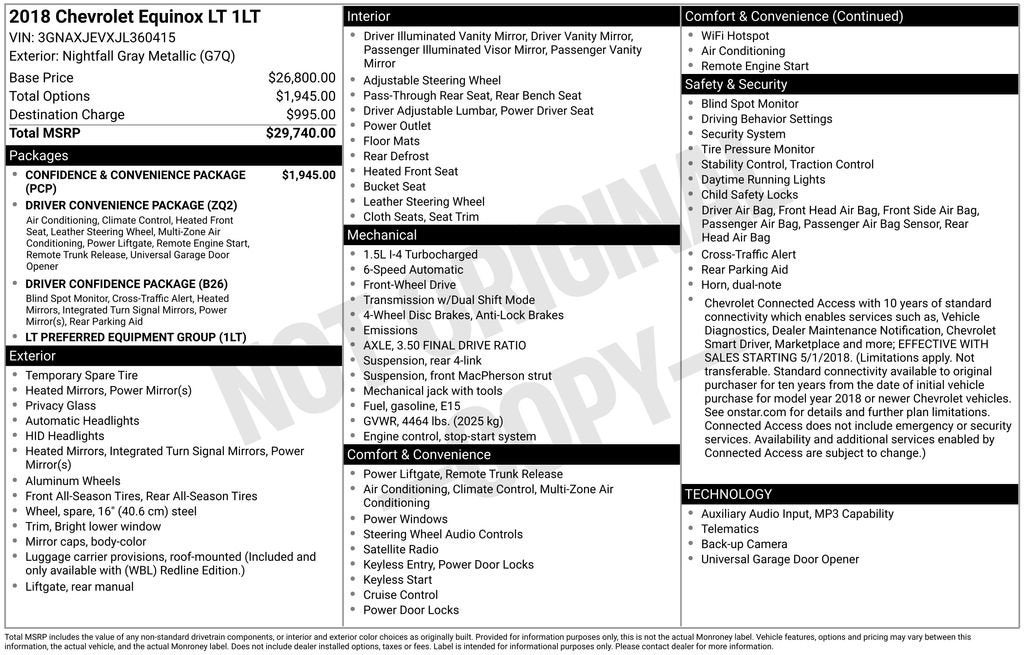 2018 Chevrolet Equinox LT