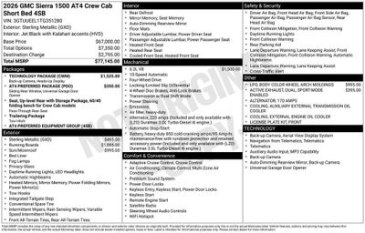2026 GMC Sierra 1500 AT4