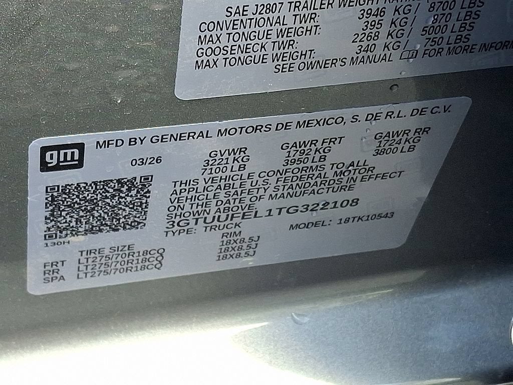 2026 GMC Sierra 1500 AT4X