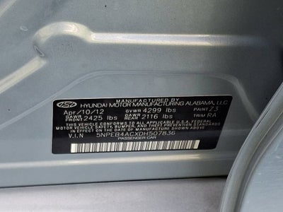 2013 Hyundai Sonata GLS