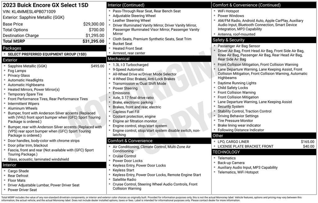 2023 Buick Encore GX Select