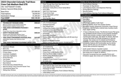 2023 Chevrolet Colorado 4WD Trail Boss