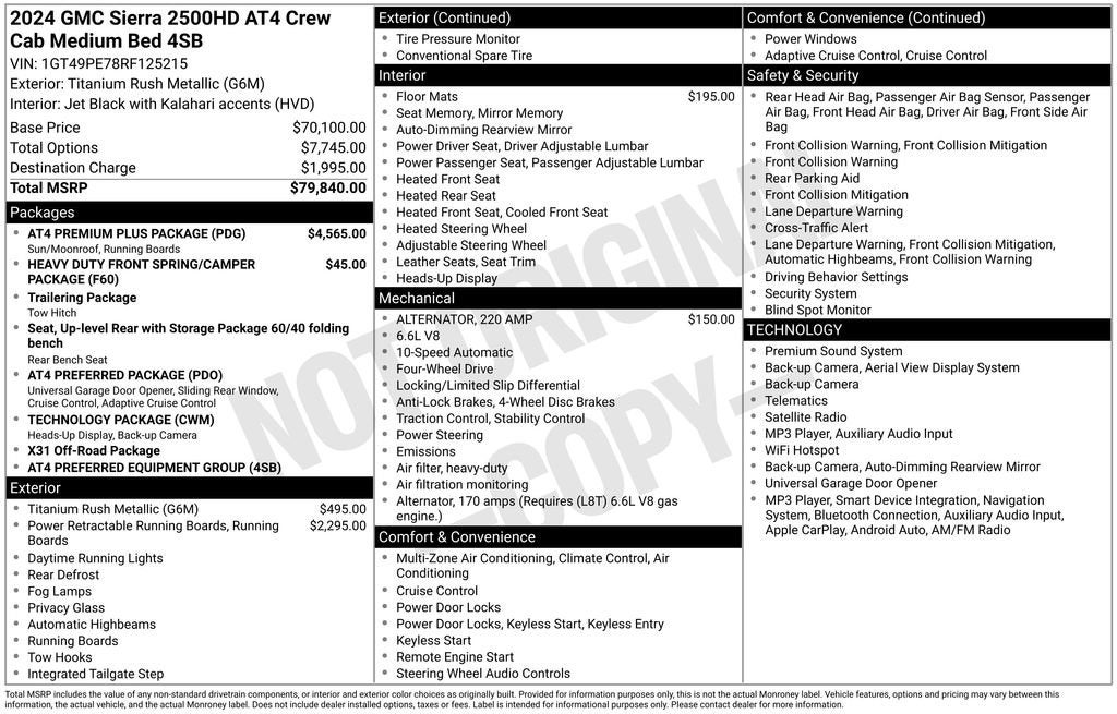 2024 GMC Sierra 2500 HD AT4