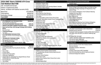 2026 GMC Sierra 2500 HD AT4