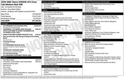 2026 GMC Sierra 2500 HD AT4
