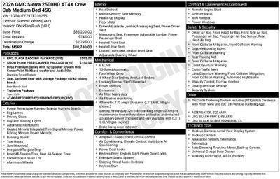 2026 GMC Sierra 2500 HD AT4X