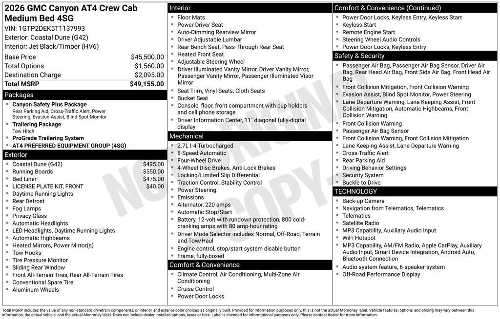 2026 GMC Canyon AT4