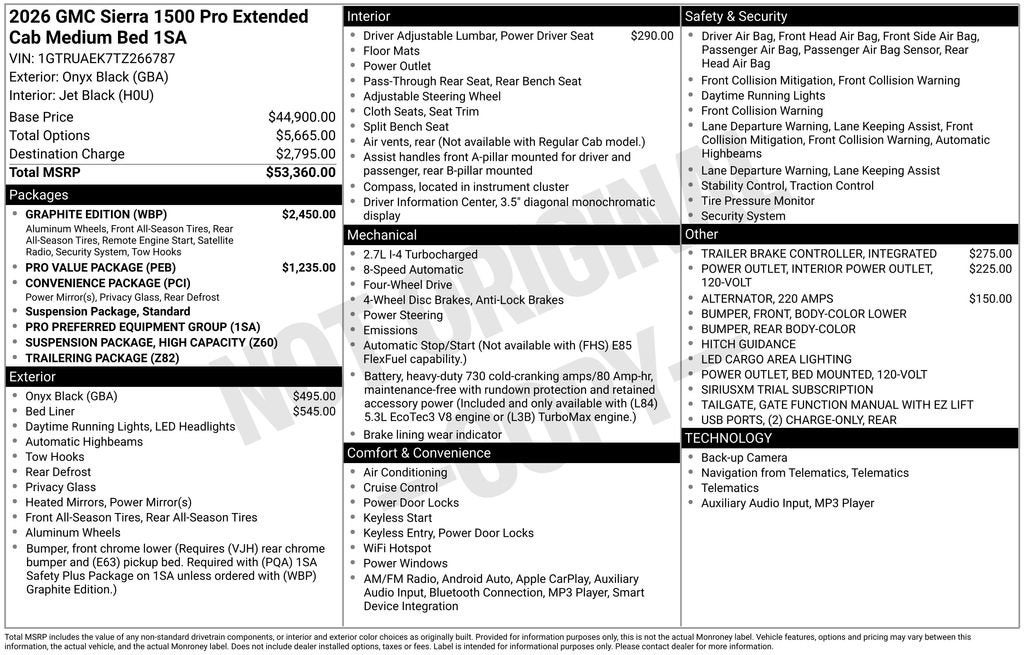 2026 GMC Sierra 1500 Pro