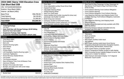 2024 GMC Sierra 1500 Elevation