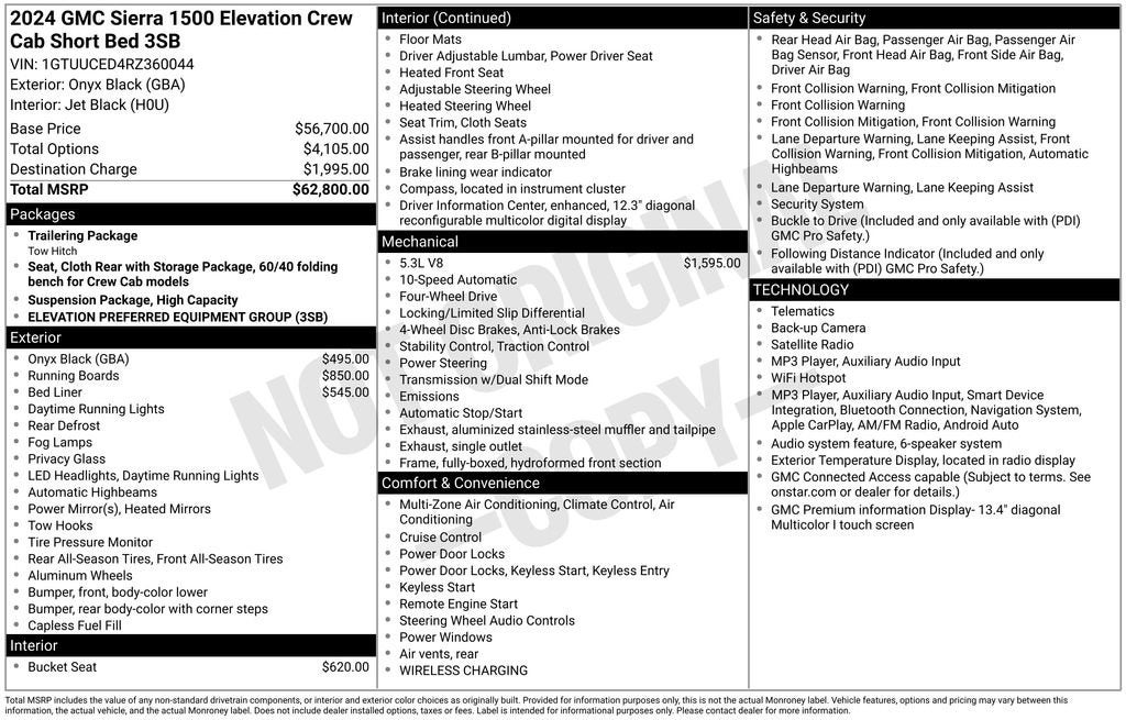 2024 GMC Sierra 1500 Elevation