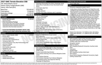 2027 GMC Terrain Elevation