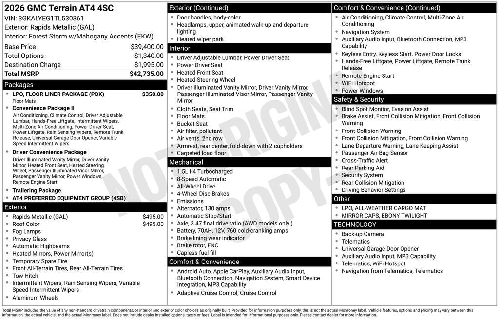 2026 GMC Terrain AT4