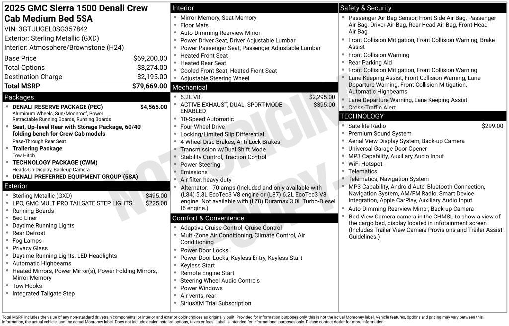 2025 GMC Sierra 1500 Denali